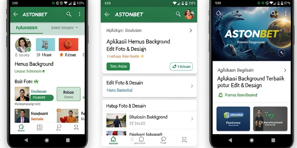 Screenshot aplikasi ASTONBET menampilkan proses penghapusan background yang mudah dan intuitif.