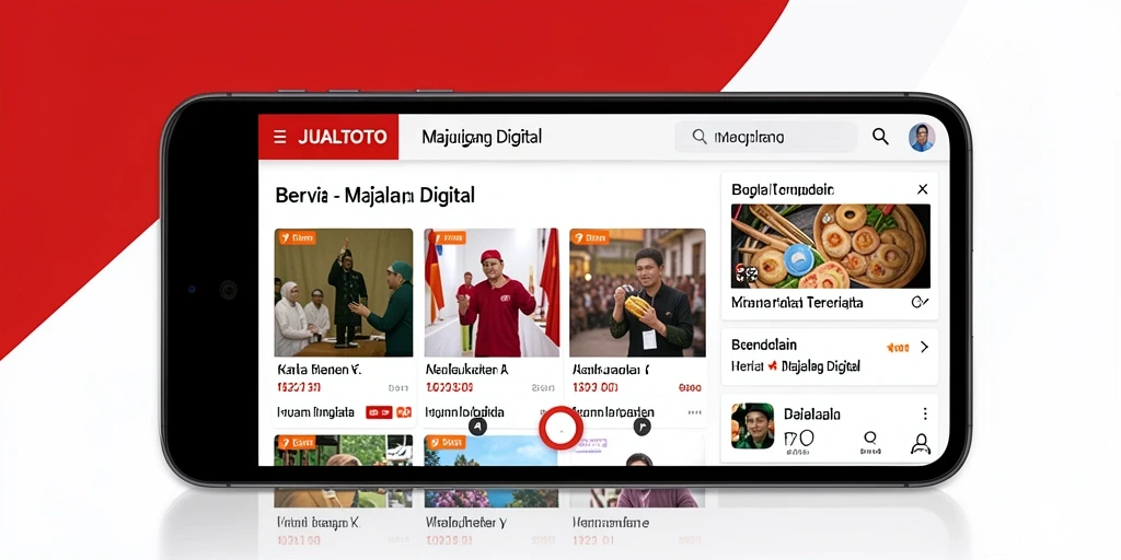 Antarmuka JUALTOTO yang menarik untuk Majalah Digital.