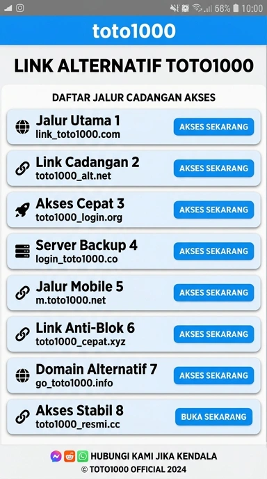 Link Alternatif Toto1000 untuk Pengguna Android Indonesia