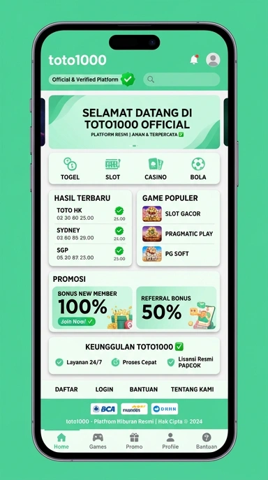 Kanal Resmi Aplikasi toto1000 untuk Android