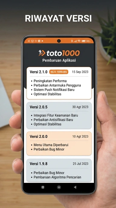 Riwayat Versi toto1000 untuk Pengguna Android
